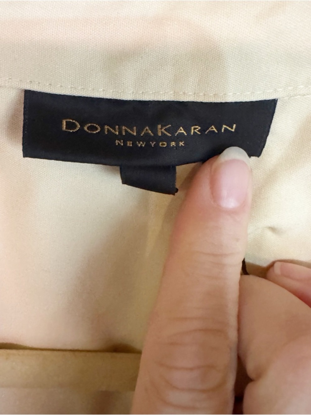 Donna Karan Midi Short Sleeve Belted Shirtdress Neutral Pleated - Picture 3 of 6